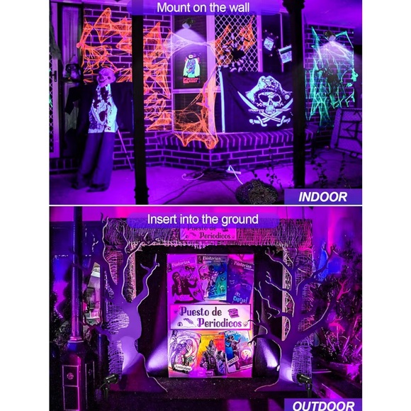 6 Blacklight Spotlight Outdoor 15W LED Waterproof Landscape Lighting with Plug - Picture 4 of 8